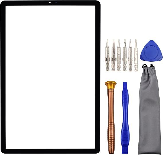 Tablet Front Glass Screen Repair Part for Samsung Galaxy Tab S5e SM-T725 SM-T720 with Tool Kit Black 10.5"