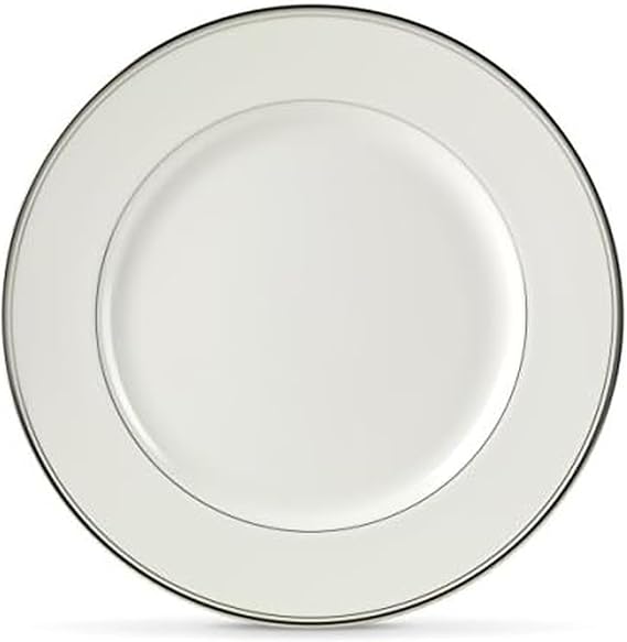 Mikasa Gothic Platinum Dinner Plate, 11", Silver