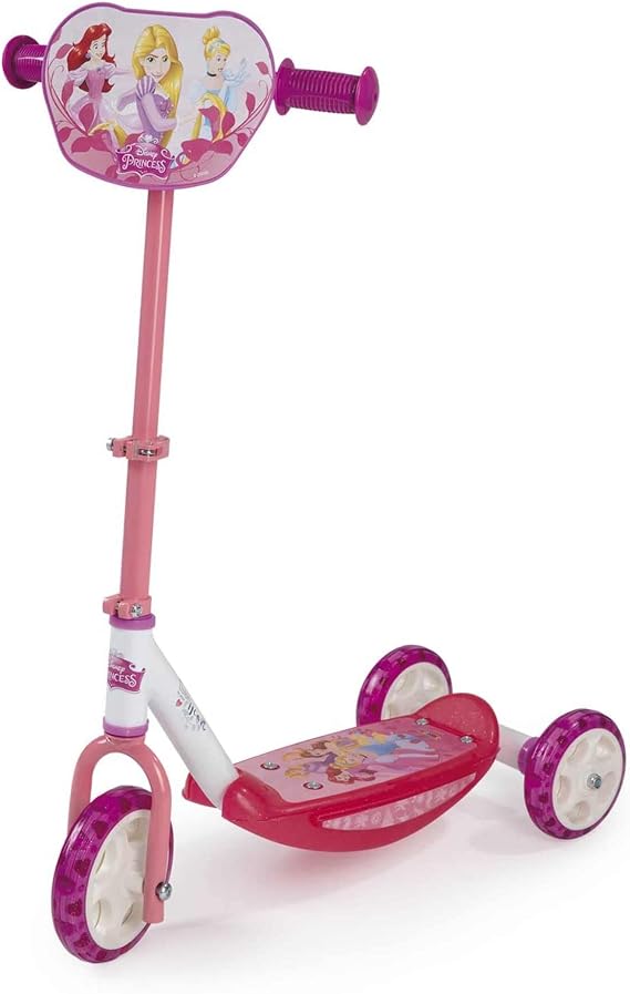 Smoby Disney Princess 3 Wheel Scooter Child's Scooter Silent Wheels 750153