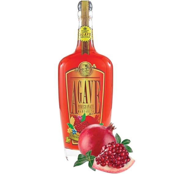 Premium Agave Pomegranate Margarita Mix (750 ml Glass Bottle)