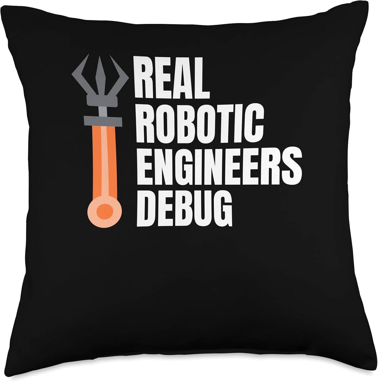 Real Robotics Robot Engineer Debug Throw Pillow