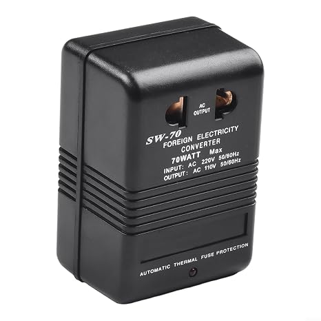 Step Up Or Down Voltage Converter Transformer 100W, Dual Channel 110V/120V to 220V/240V AC Converter for Small Appliances Under 50W, Compact Travel-Friendly Electrical Equipment