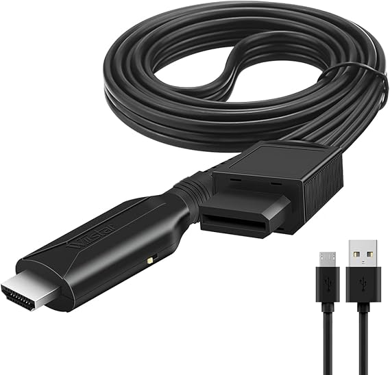 Wii to HDMI 1M(3.2FT) Cable Converter,1080P/ 720P Wii HDMI Adapter Output Video Audio Wii HDMI Converter Supports All Wii Display Modes, NTSC .Compatible with Wii, Wii U, HDTV