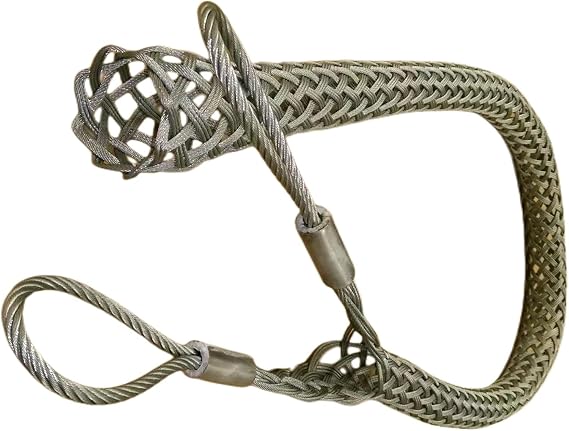 Wire & Cable Mesh Pulling Grip, Double Head Cable Pulls, Suitable for Light & Heavy Cables (D:18-25mm 0.7"-0.98")
