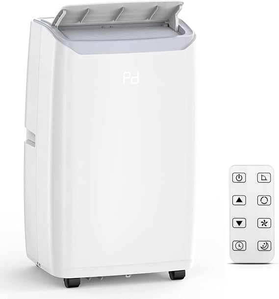 Portable Air Conditioners, 14000BTU Air Cooler with Drying, Fan, Sleep Mode, Cools Room up to 750 Sq. ft, AC Unit with Remote Control/3 Speed, Auto Swing, 24H Timer for Large Room Office