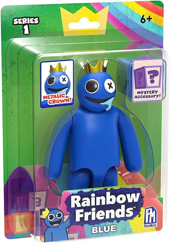 Rainbow Friends Blue Action Figure (5" Tall Posable Figure, Series 1)