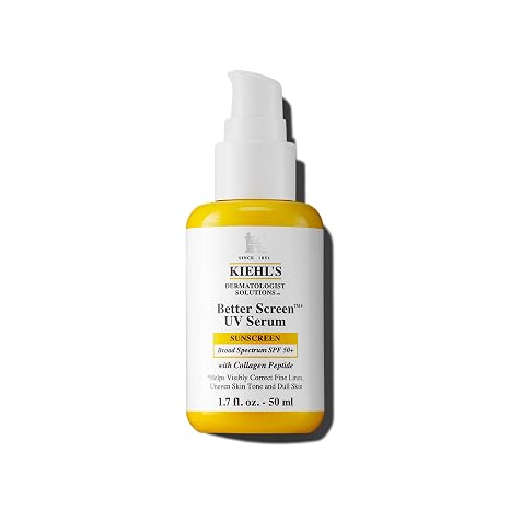 Kiehl's - Better Screen UV Serum SPF 50+ Facial Sunscreen, Collagen Peptide