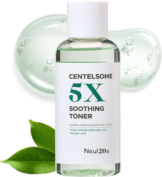 Centelsome 5X Soothing Toner 6.76 fl oz/200ml | Hydrating & Calming Korean Facial Toner with Green Tea, Centella Asiatica & Exosomes | Supports Sensitive, Dry & Acne-Prone Skin