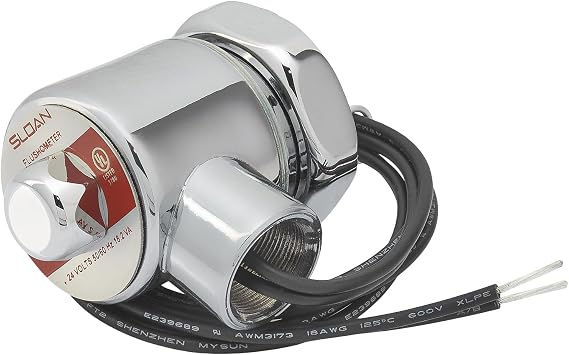 Sloan EL-124-2 24 Volt Electronic Solenoid Assembly, Chrome, Repair Part