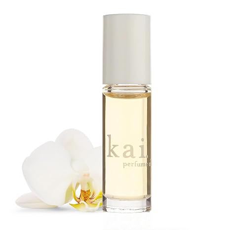 kai perfume oil a fresh, beautiful, light gardenia scent wrapped in white exotics, 1/8 oz perfume roll-on | long lasting, serene, vegan, clean and inspired by memories of Hawaiian vacations