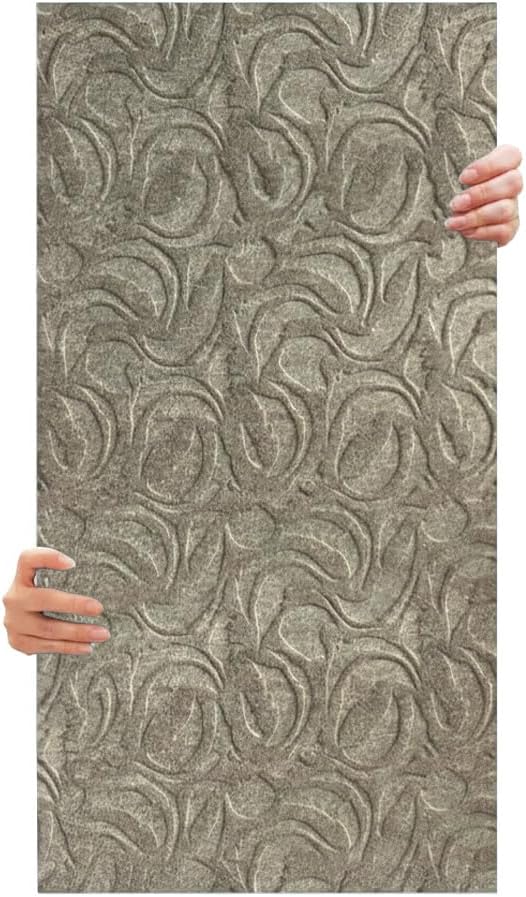 Tink 3D Kendinden Yapışkanlı Duvar Kağıdı Yeni Nesil Akustik Keçe Panel Modern Desen 52x98 cm (Devetüyü, 10 Adet 5 m²)