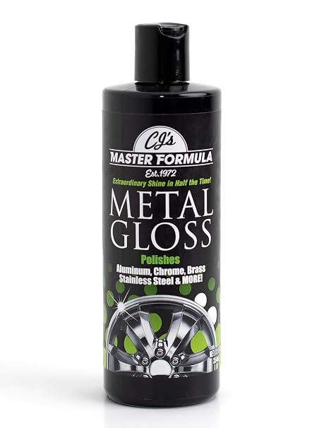 CJ's Master Formula Metal Gloss Detail Polish Extraordinary Shine for All Metals! Aluminum, Chrome, Brass, Stainless Steel, Silver, Gold, Pewter, and More!