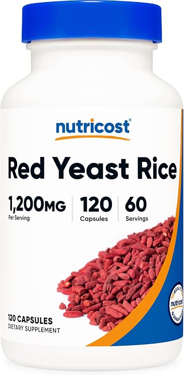 Nutricost Red Yeast Rice 1200mg, 120 Capsules, 60 Servings, Gluten Free