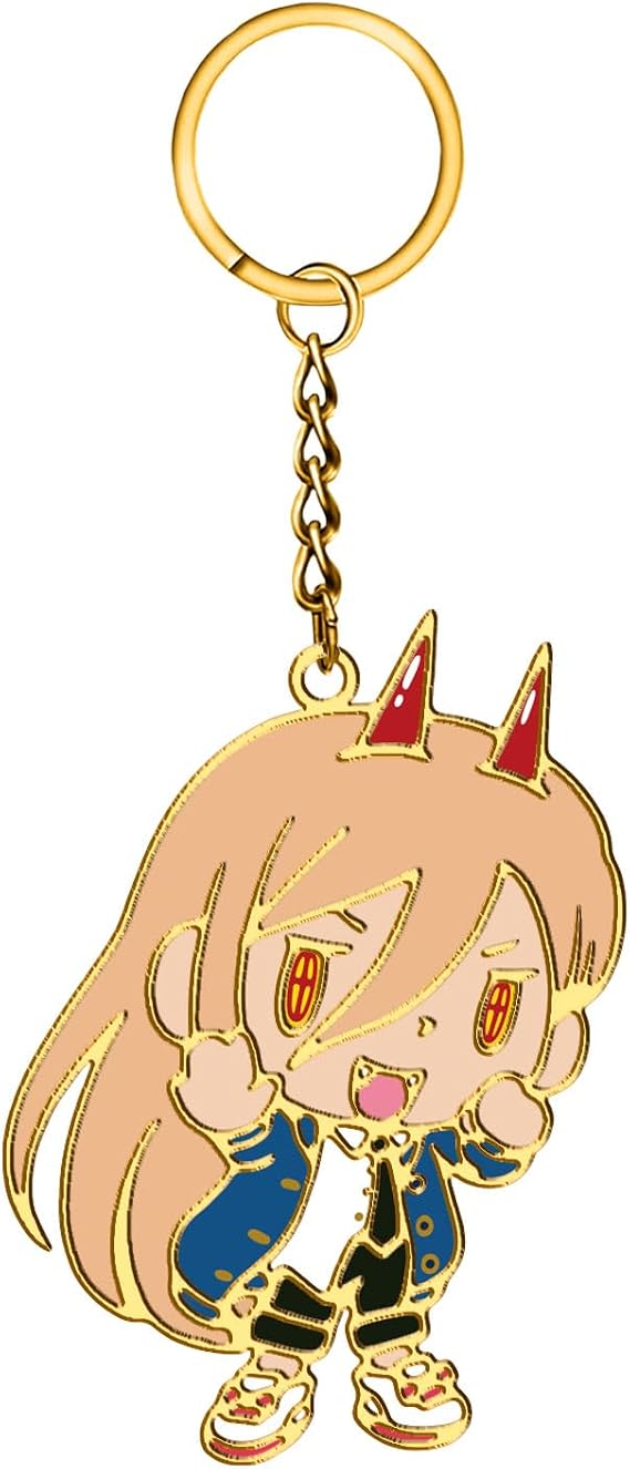 Crunchyroll - Chainsaw Man - Chibi Design 3 - Metal Enamel Keychain/Keyring - Original & Licensed