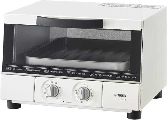 Tiger Thermos TIGER Oven Toaster Delicious Bread Triple Heater Design Matte White KAE-G13N-WE