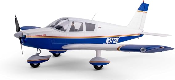 E-flite RC Airplane Cherokee 1.3M Blue BNF Basic AS3X and Safe Select EFL05450