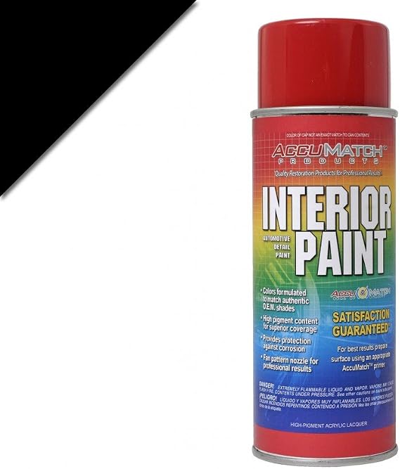 Scott Drake L-4464 ACCUMATCH Interior Paint Black Charcoal 12 Ounce Can - Each