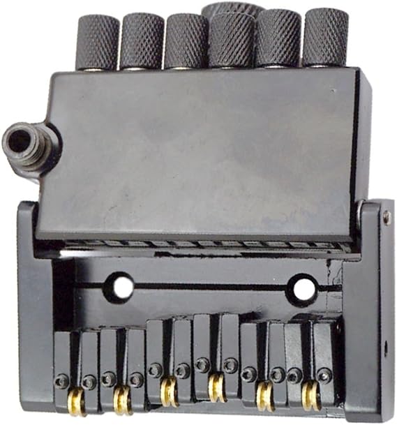 Black Headless Electric Guitar Replacement Saddle Bridge Tremolo