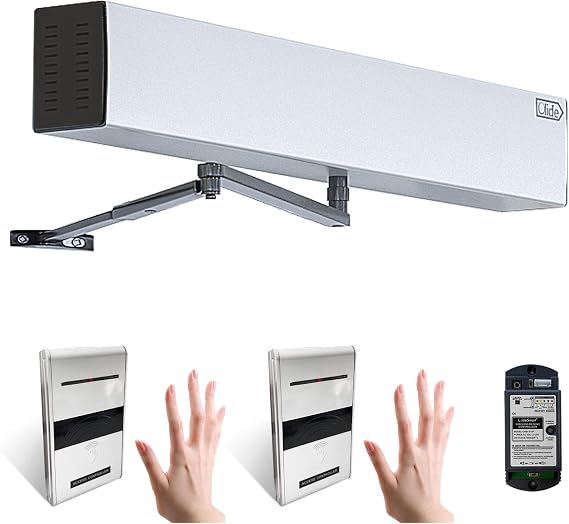 Olideauto Wireless Touchless Door Opener with 2pcs Touchless Wireless Hand Sensor Switches