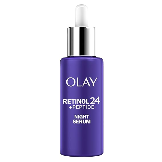 Olay Retinol 24 MAX Night Smoothing Serum, Fragrance Free, 1.3 Oz