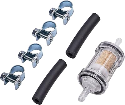 Parking Heater Diesel Fuel Filter Kit with Hose & Clamp Bronze Filter Element Compatible with Webasto Eberspacher Parking Heater