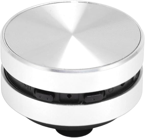 Small Bluetooth Speaker, Bone Conduction Portable Shower Speaker with Suction Cup, FM Radio, Stereo Bass Sound for Bathroom Travel (Silver)
