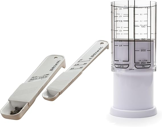 KitchenArt 1 Tri Adjust A-Cup, TSP & TBL Adjustable Measuring Tool Set