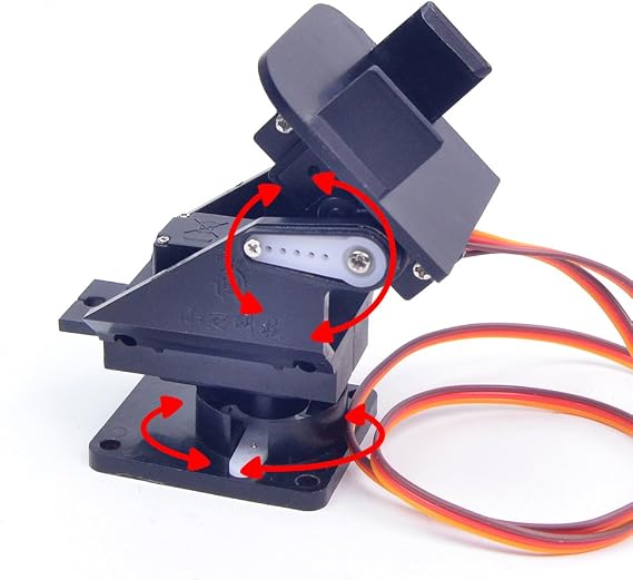 Mini Pan-Tilt Kit Camera Platform - Assembled with Micro Servos, Anti-Vibration Camera Mount for FPV Drones & Planes