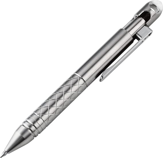 SMOOTHERPRO Titanium Bolt Action Pen, Tungsten Side, Natural