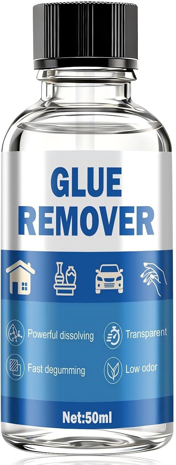 kuailaya Glue Remover, Adhesive Remover, Glue Removal with Precision Brush