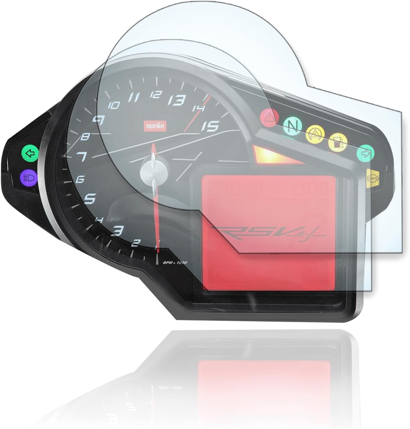 Displayschutzfolie Tacho Schutzfolie geeignet für Aprilia RSV4 2010+ 2x Ultra Clear