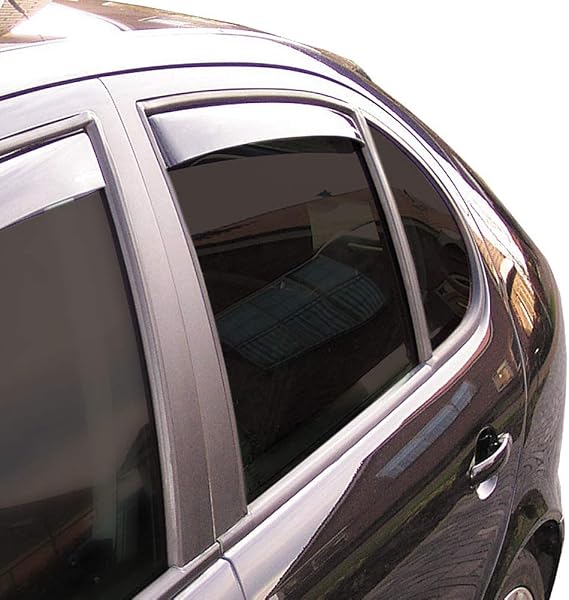 ClimAir Window Visors Master Dark (rear) compatible with Suzuki Vitara 2015-, Black