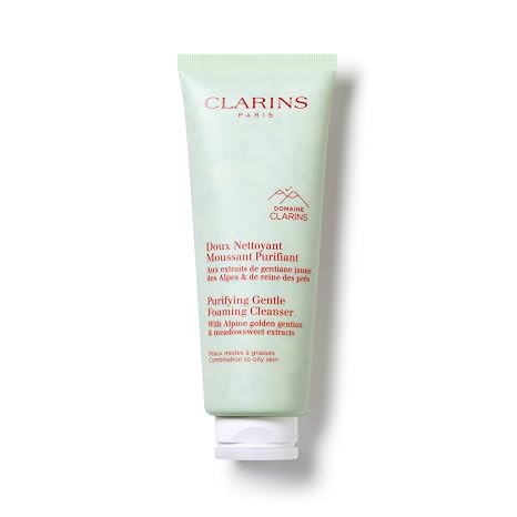 Clarins Purifying Gentle Foaming Face Cleanser | Cleanses, Purifies, Softens and Mattifies| Combination To Oily Skin Types