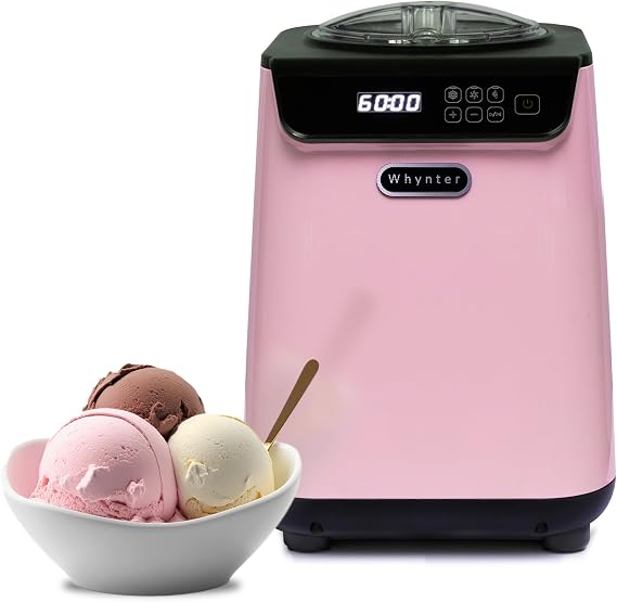 Whynter ICM-128BPS ICM-128BPS Automatic 1.28 Quart Upright Ice Cream Maker Machine with Built-in Compressor, LCD Digital Display & Timer, Freeze Free | 内蔵コンプレッサー、冷凍不要、LCDディスプレイとタイマー、新鮮な自家製冷凍おやつ、信頼できるWhynter品質。