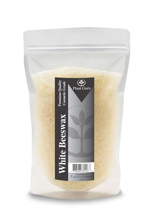 White Beeswax Pellets 2 lb Bulk 100% Pure And Natural Triple Filtered For Skin, Face, Body and Hair Care DIY Creams, Lotions, Lip Balm and Soap Making Supplies.