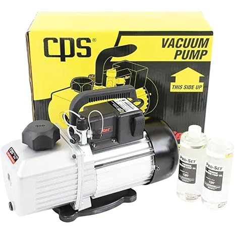 CPS Products VPS12DU 2 Stage Ignition Proof Vacuum Pump with Gas Ballast Valve, 12CFM Flow Rate, 115 Volts