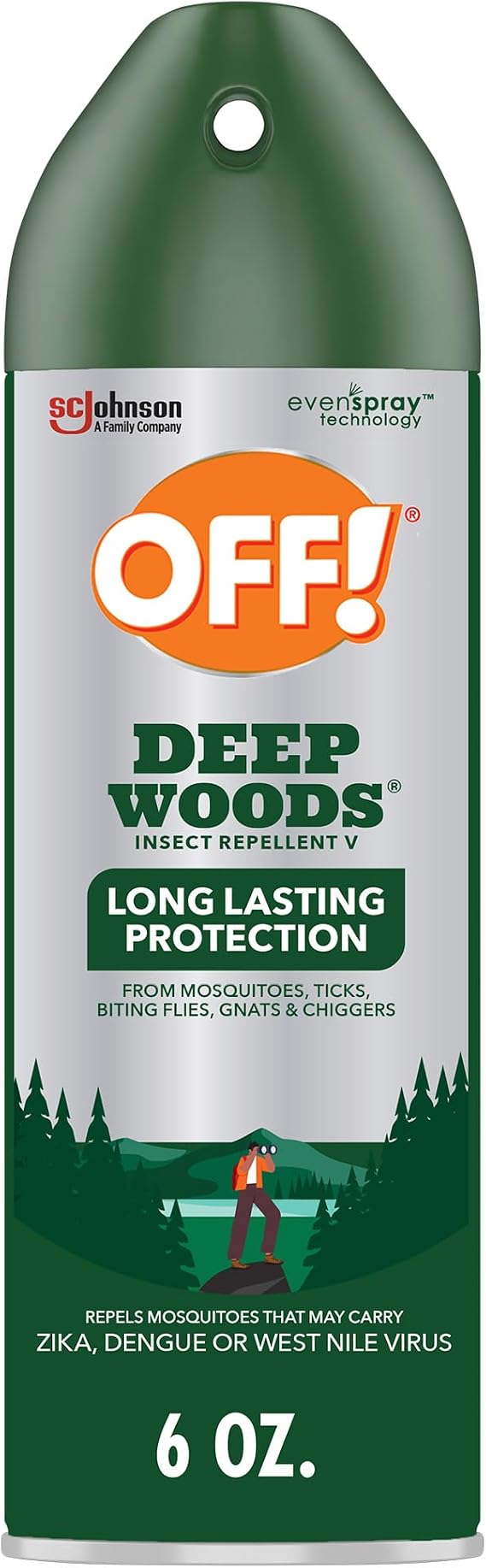 OFF! Deep Woods Insect & Mosquito Repellent Bug Spray, 6 oz