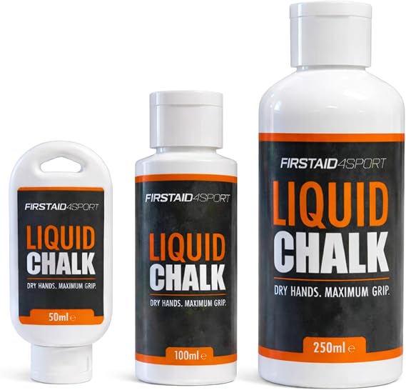Firstaid4sport Liquid Chalk - Liquid Magnesium Gym Chalk for Weightlifting Climbing Gymnastics - Fast Drying Lifting Chalks for Dry Hands and Strong Grip