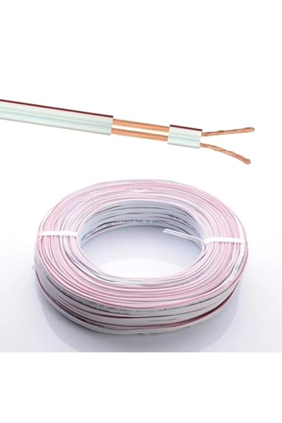 TAM 100 Metre Hoparlör ve Elektrik Kablosu 2x0.75 mm - Beyaz