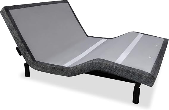 iDealBed iEscape Adjustable Bed Base, Wall Hugger, Wireless Massage, Zero-Gravity, Anti-Snore, Night Light, Memory, Next Gen USB Ports, Queen, Grey