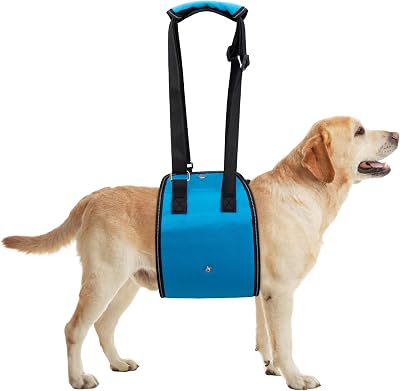 Dog Lift Harness Dog Sling for Large Dogs, Portable Dog Carrier Sling for Back Legs, Ajustable Hip Support Harness for Weak Rear Leg, Assist Senior Disabled Joint Injuried and After ACL