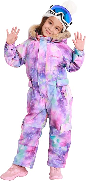 BGX Kids One Piece Snowsuits Overalls Ski Suits Jackets Coats Jumpsuits Winter Outdoor Waterproof Snowboarding