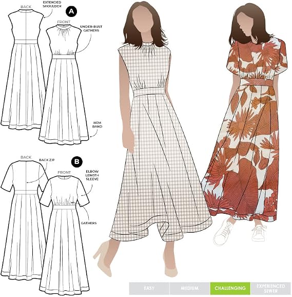Style Arc Schnittmuster – Trinnie gewebtes Kleid (Größen 38-50)