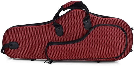 Alto Saxophone Box, E-Flat Saxophone Storage Box, Compression Saxophone Luggage, Double Back/Portable Light Body Molded Hard Box,B
