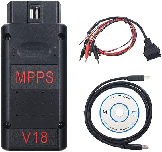 MPPS V18 OBD2 Hand + Tricore + Multiboot V18.12.3.8 Diagnostic Tool with Breakout Tricore Cable