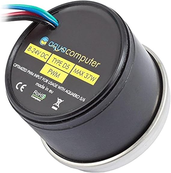 Aqua Computer D5 Pump with PWM Input and Speed Signal 41105 Black