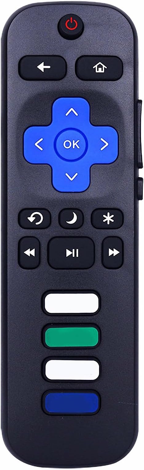Universal Remote Controller for All Roku Smart TVs, Compatible with Hisense, JVC, Onn, Philips, Proscan, Roku Plus/Pro/Select Series, Sharp, TCL, Westinghouse Roku TV Models