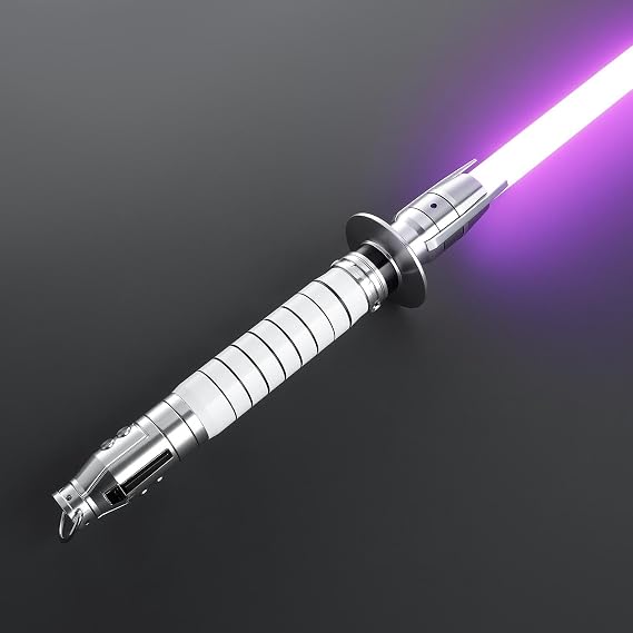 Lunar Pursuit Lightsaber by SaberX: Duel-Ready, Celestial-Inspired Design, Baselit Options, Ergonomic Hilt, Durable Polycarbonate Blade, Ideal for Enthusiasts & Collectors, Baselit-92 cm