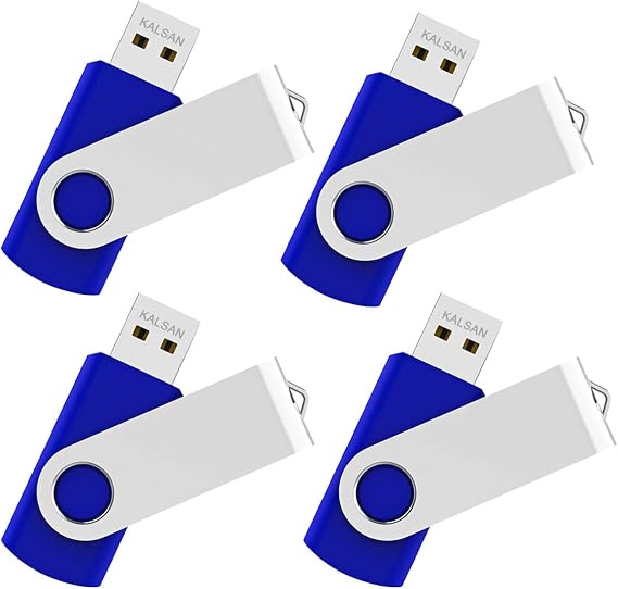32GB USB Flash Drives 32GB Flash Drives 32GB USB Memory Stick USB 2.0 4 Pack-Blue