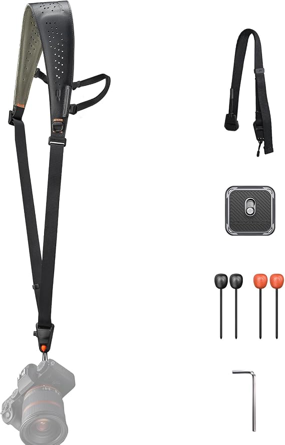 PGYTECH Camera Strap Pro, Quick Release Heavy Duty Shoulder Strap with Detachable Armpillary Strap, Professional Harness